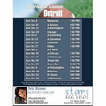 Detroit Football Schedule Postcards- Jumbo (8-1/2" x 5-1/2")